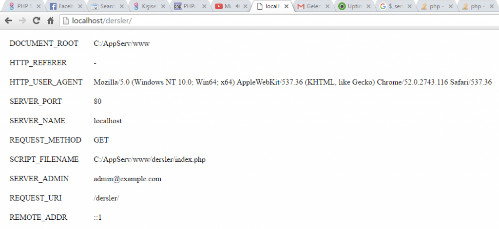 php-server-sunucu-global-degisken-ekran-ciktisi