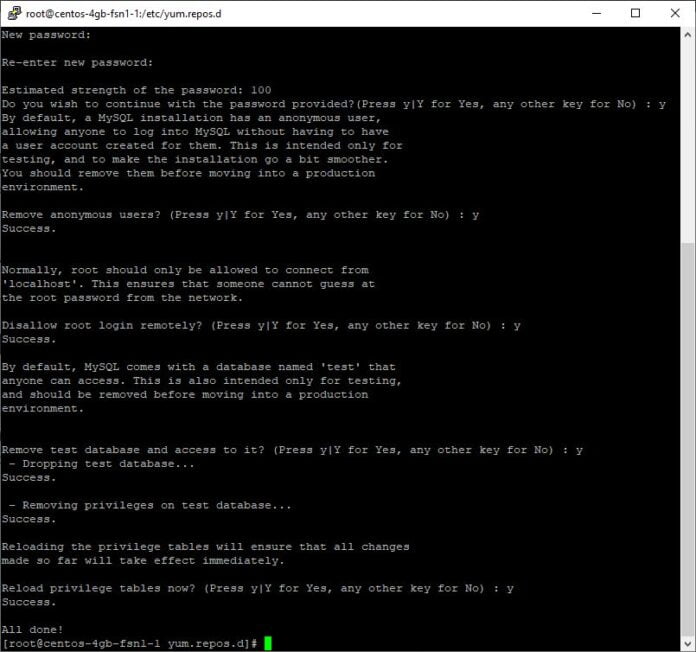 MySQL Güvenlik Kurulumu